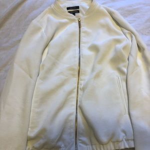 White RW&CO textured bomber jacket :)!